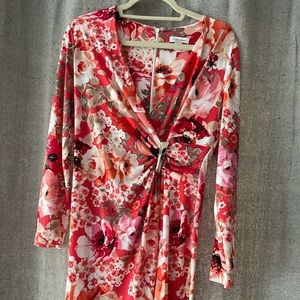 SOLD Beautiful floral Calvin Klein dress.